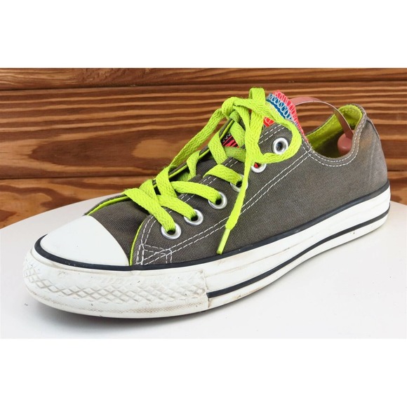 Converse all Star Women Size 7 M Gray Low Top Fabric 140074f - Picture 1 of 8